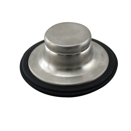 Westbrass InSinkErator Style Brass Disposal Stopper for Garbage Disposal in Stainless Steel D209-20